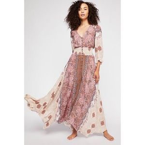 Free People | Mexicali Rose Printed Maxi Dress S